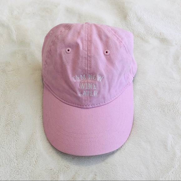 Pink Cap quote “Gym now drink wine later” OS - Picture 3 of 4